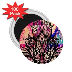 Aztec Flower Galaxy 2 25  Magnets (100 Pack)  by nateshop