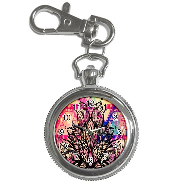 Aztec Flower Galaxy Key Chain Watches