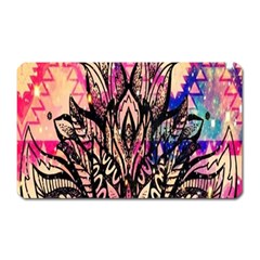 Aztec Flower Galaxy Magnet (rectangular) by nateshop