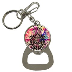 Aztec Flower Galaxy Bottle Opener Key Chain by nateshop