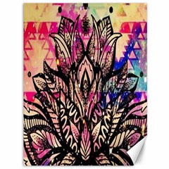 Aztec Flower Galaxy Canvas 36  X 48 