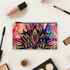 Aztec Flower Galaxy Cosmetic Bag (small) by nateshop