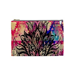 Aztec Flower Galaxy Cosmetic Bag (medium) by nateshop