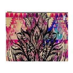 Aztec Flower Galaxy Cosmetic Bag (xl) by nateshop