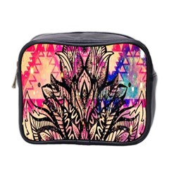 Aztec Flower Galaxy Mini Toiletries Bag (two Sides) by nateshop