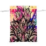 Aztec Flower Galaxy Lightweight Drawstring Pouch (XL) Back