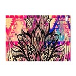 Aztec Flower Galaxy Crystal Sticker (A4) Front