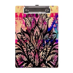 Aztec Flower Galaxy A5 Acrylic Clipboard by nateshop