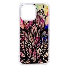 Aztec Flower Galaxy Iphone 14 Pro Max Tpu Uv Print Case