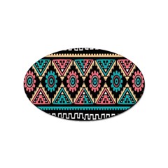 Aztec Wallpaper Sticker (oval) by nateshop