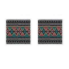 Aztec Wallpaper Cufflinks (square) by nateshop