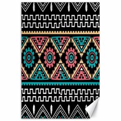 Aztec Wallpaper Canvas 24  X 36  by nateshop