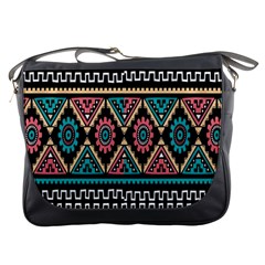 Aztec Wallpaper Messenger Bag by nateshop