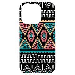 Aztec Wallpaper Iphone 14 Pro Black Uv Print Case by nateshop