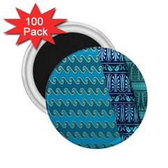 Aztec, Batik 2 25  Magnets (100 Pack)  by nateshop