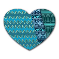 Aztec, Batik Heart Mousepad