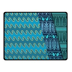 Aztec, Batik Fleece Blanket (small) by nateshop