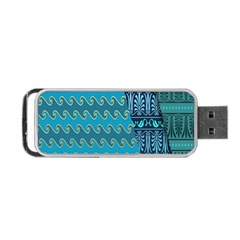 Aztec, Batik Portable Usb Flash (two Sides) by nateshop