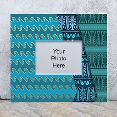 Aztec, Batik White Wall Photo Frame 5  X 7  by nateshop