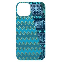 Aztec, Batik Iphone 14 Black Uv Print Case by nateshop