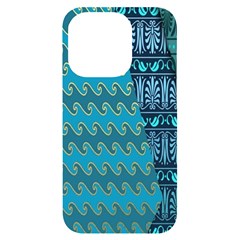 Aztec, Batik Iphone 14 Pro Black Uv Print Case by nateshop