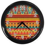 Aztec Wall Clock (Black) Front