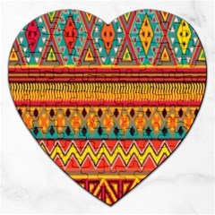 Aztec Jigsaw Puzzle (heart) by nateshop