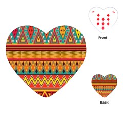 Aztec Playing Cards Single Design (heart) by nateshop