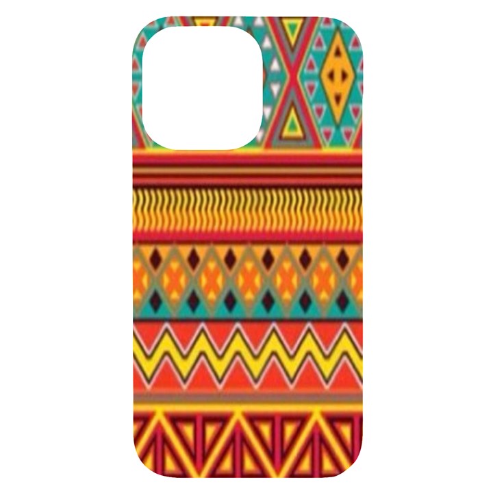 Aztec iPhone 14 Pro Max Black UV Print Case