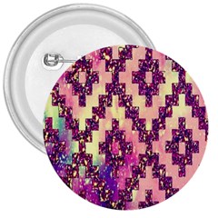 Cute Glitter Aztec Design 3  Buttons