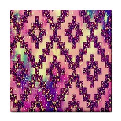 Cute Glitter Aztec Design Tile Coaster by nateshop