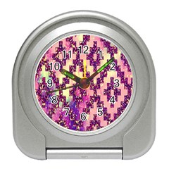 Cute Glitter Aztec Design Travel Alarm Clock by nateshop