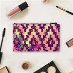 Cute Glitter Aztec Design Cosmetic Bag (Small) Back