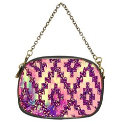 Cute Glitter Aztec Design Chain Purse (two Sides) by nateshop