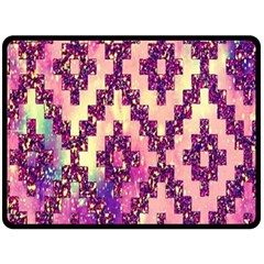 Cute Glitter Aztec Design Fleece Blanket (large) by nateshop