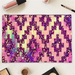 Cute Glitter Aztec Design Cosmetic Bag (xxl) by nateshop