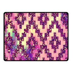 Cute Glitter Aztec Design Two Sides Fleece Blanket (small) by nateshop