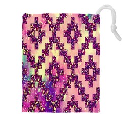 Cute Glitter Aztec Design Drawstring Pouch (5xl) by nateshop