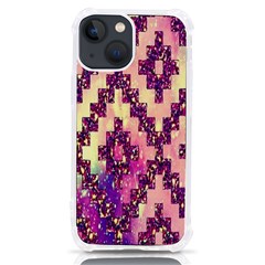 Cute Glitter Aztec Design Iphone 13 Mini Tpu Uv Print Case by nateshop