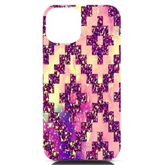 Cute Glitter Aztec Design Iphone 14 Black Uv Print Case by nateshop