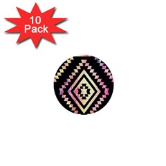 Cute Neon Aztec Galaxy 1  Mini Buttons (10 Pack)  by nateshop