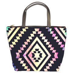 Cute Neon Aztec Galaxy Bucket Bag by nateshop