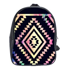 Cute Neon Aztec Galaxy School Bag (large) by nateshop