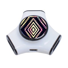 Cute Neon Aztec Galaxy 3-port Usb Hub by nateshop