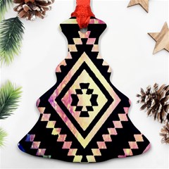 Cute Neon Aztec Galaxy Ornament (christmas Tree)  by nateshop