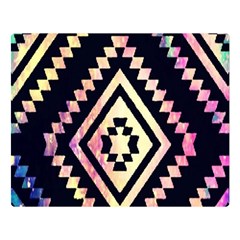 Cute Neon Aztec Galaxy Premium Plush Fleece Blanket (large) by nateshop