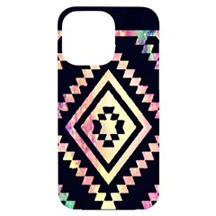 Cute Neon Aztec Galaxy Iphone 14 Pro Max Black Uv Print Case by nateshop