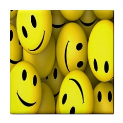 Emoji, Colour, Faces, Smile, Wallpaper Tile Coaster by nateshop