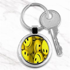 Emoji, Colour, Faces, Smile, Wallpaper Key Chain (round) by nateshop