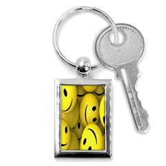 Emoji, Colour, Faces, Smile, Wallpaper Key Chain (rectangle) by nateshop